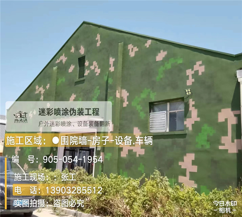 运城外墙数码迷彩漆施工报价清单（100㎡标准墙面测算）